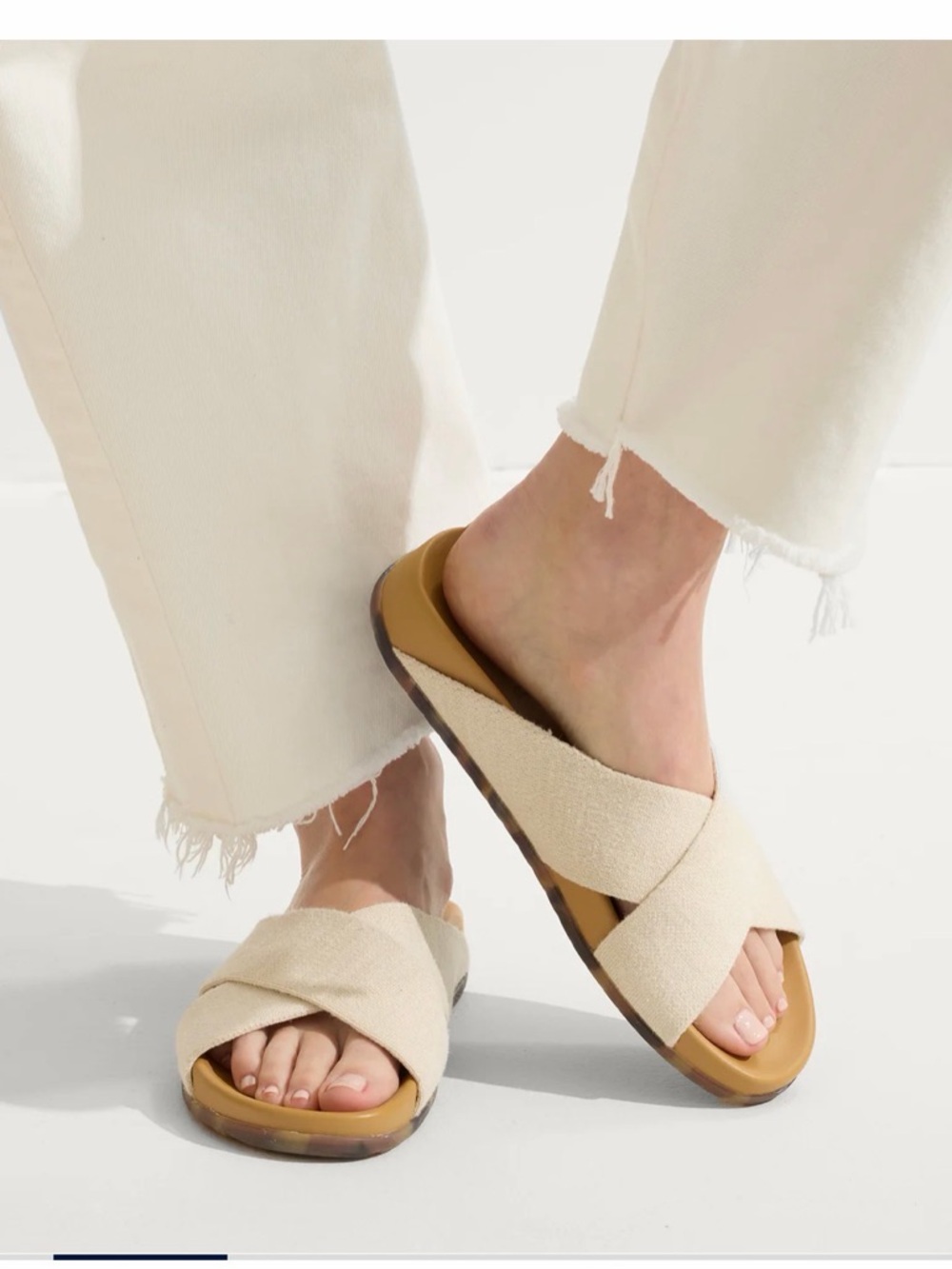 Rothy’s The Weekend Slide in Oat Size 8.5 Boho Cottage - Picture 2 of 7